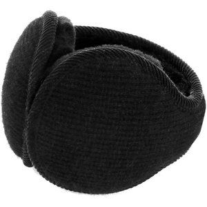 Unisex  B-black Warm Knit Cashmere Adjustable Wrap Outdoor Fur Earwarmer